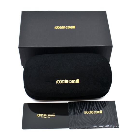 NEW ROBERTO CAVALLI SRC007 BLACK GOLD GREY LENS AUTHENTIC SUNGLASSES - Picture 10 of 10